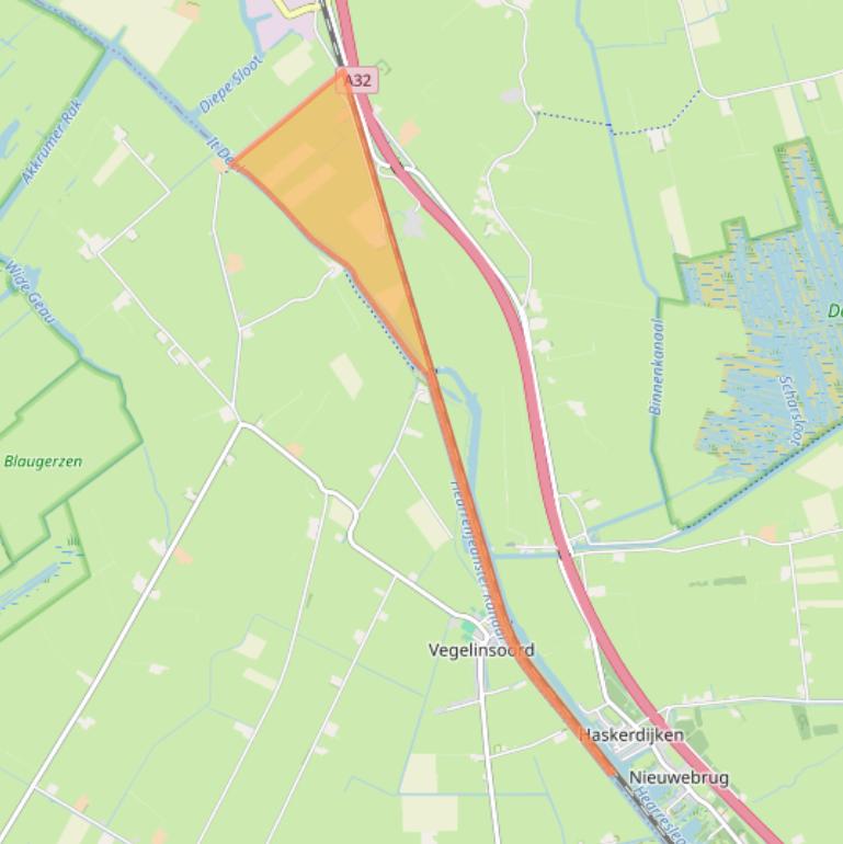 Kaart van postcodegebied 8468ML.