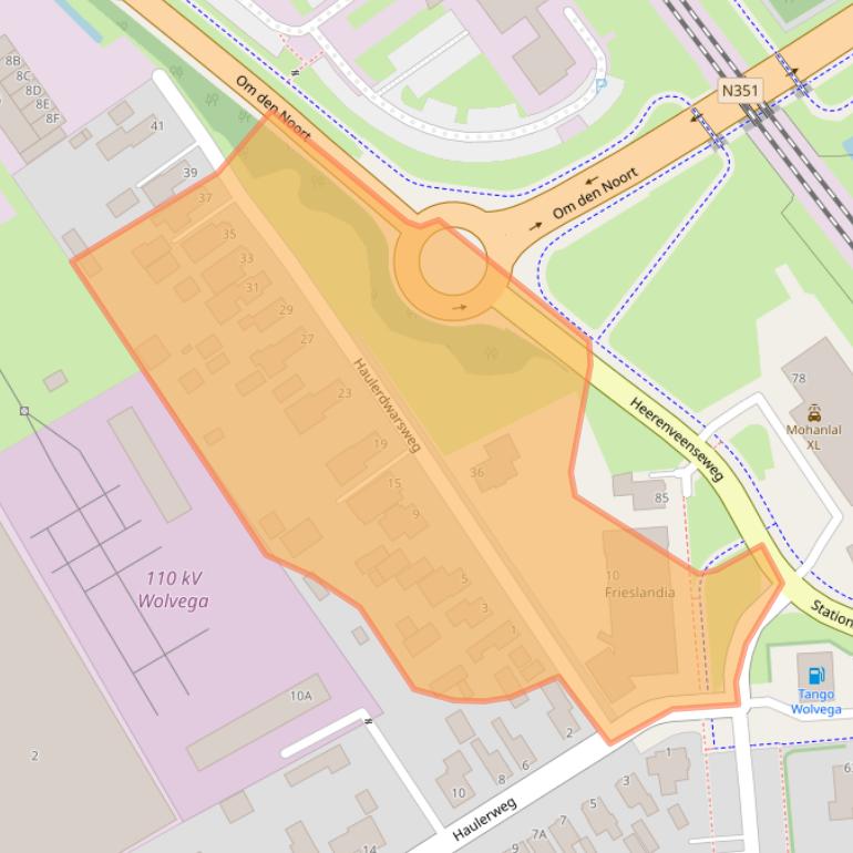 Kaart van postcodegebied 8471AE.