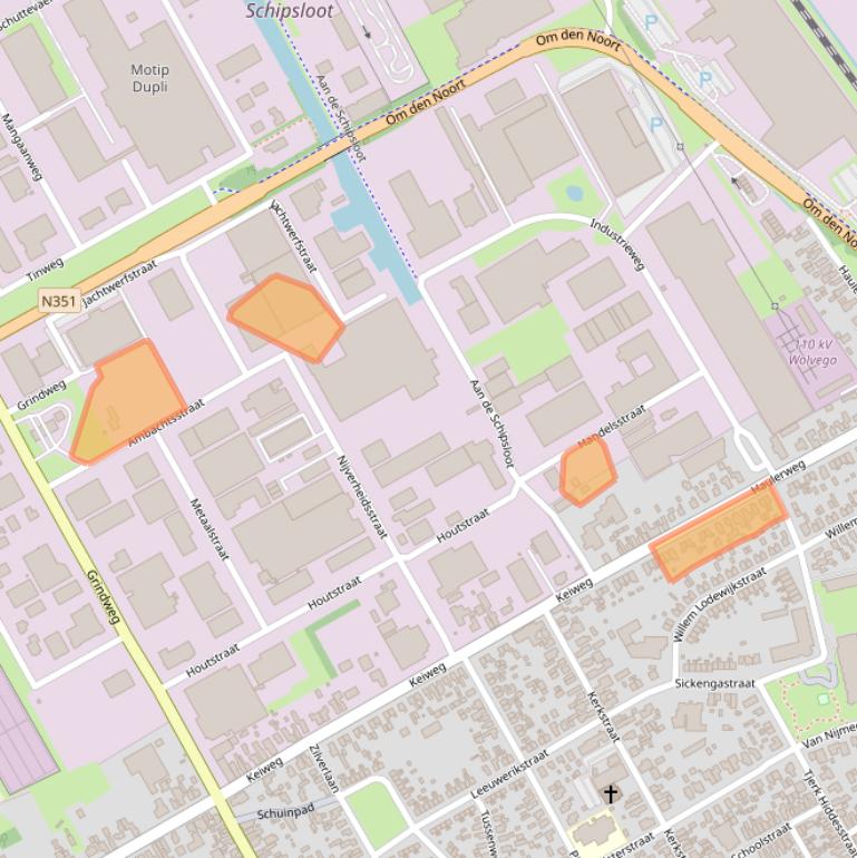 Kaart van postcodegebied 8471AJ.