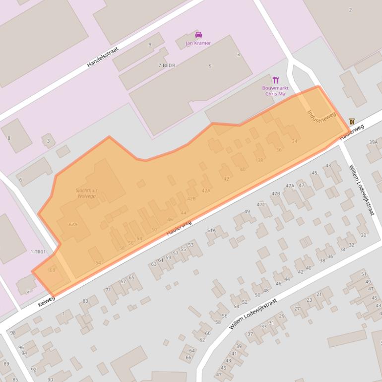 Kaart van postcodegebied 8471AM.