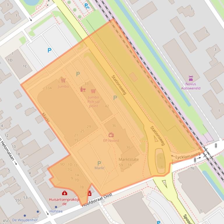 Kaart van postcodegebied 8471AS.