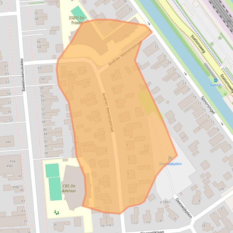 Kaart van postcodegebied 8471AW.