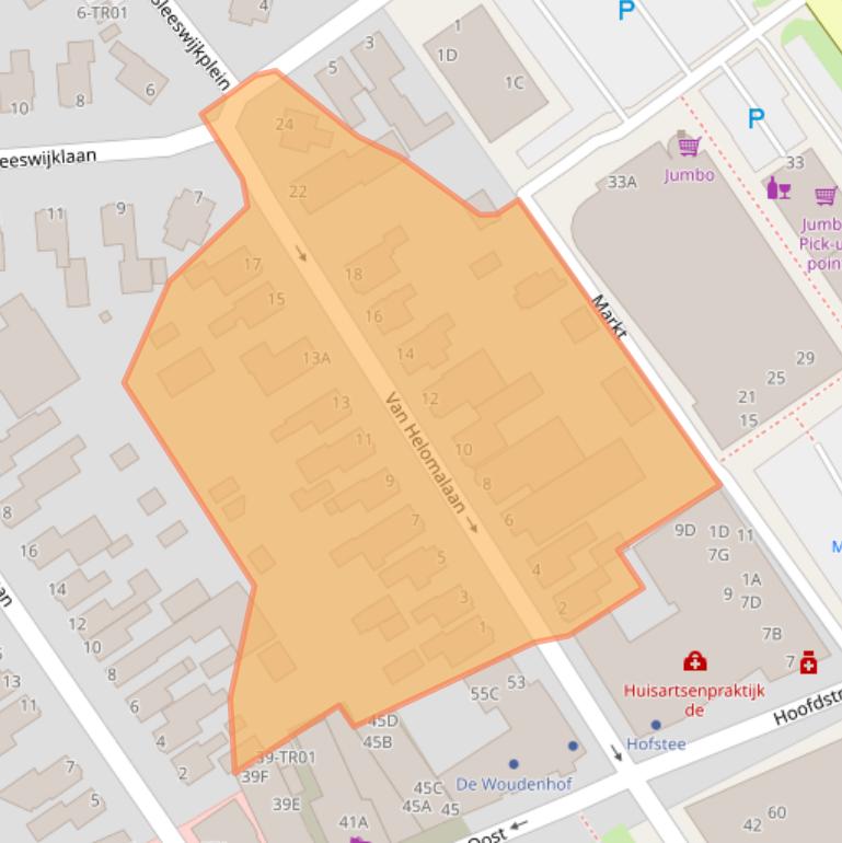 Kaart van postcodegebied 8471AX.