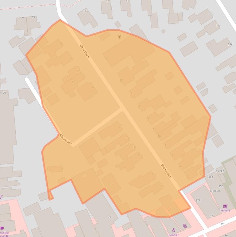 Kaart van postcodegebied 8471AZ.