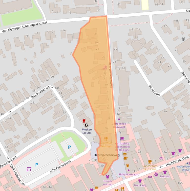 Kaart van postcodegebied 8471BA.