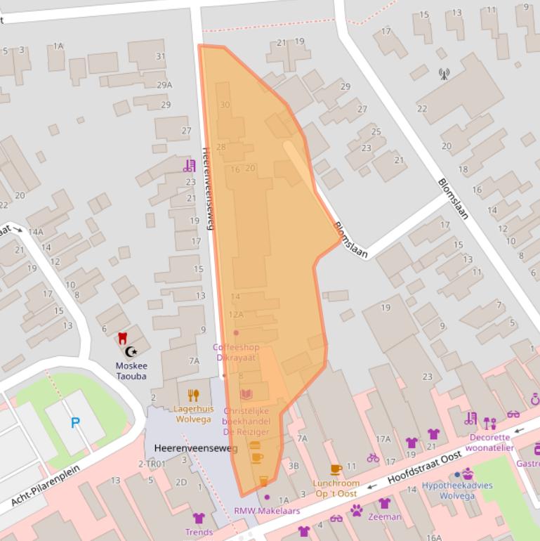 Kaart van postcodegebied 8471BE.