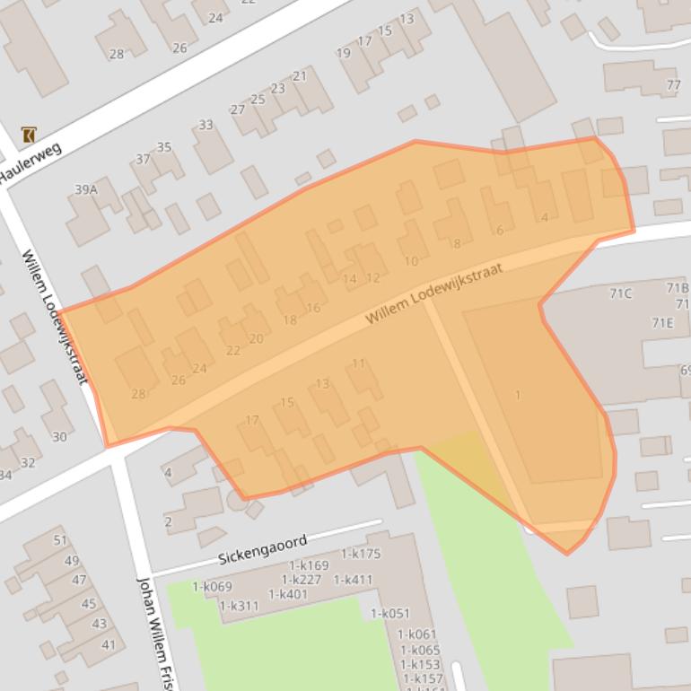 Kaart van postcodegebied 8471BJ.