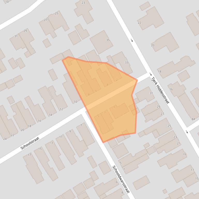 Kaart van postcodegebied 8471CB.