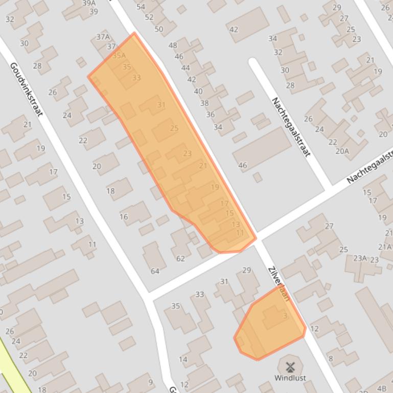 Kaart van postcodegebied 8471DX.