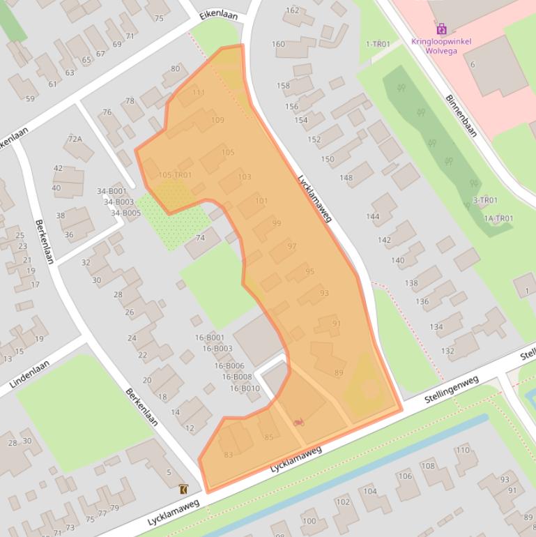 Kaart van postcodegebied 8471JW.