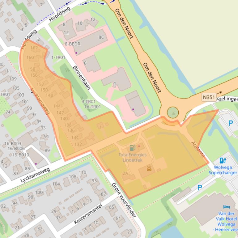 Kaart van postcodegebied 8471KB.