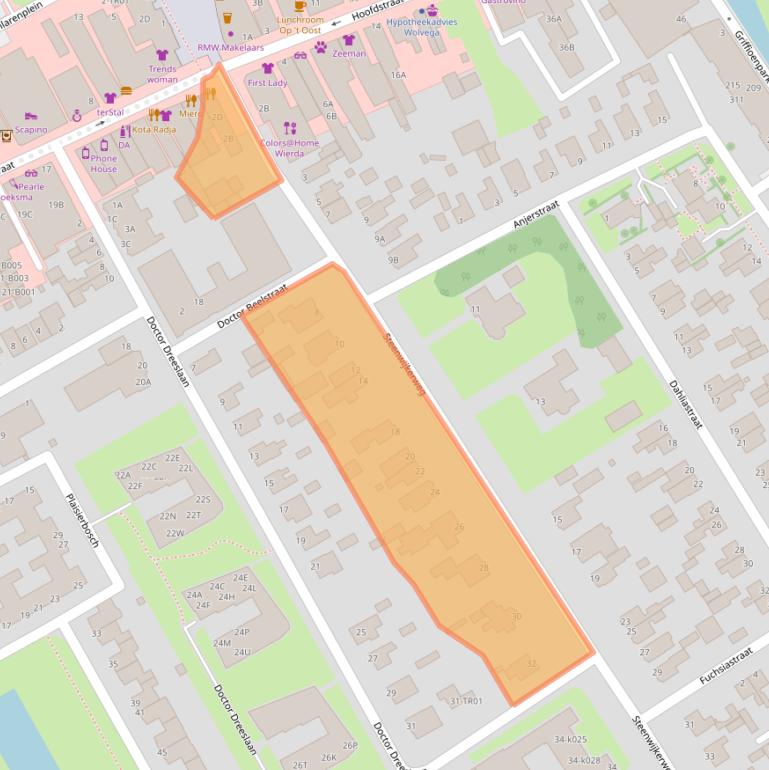 Kaart van postcodegebied 8471LA.