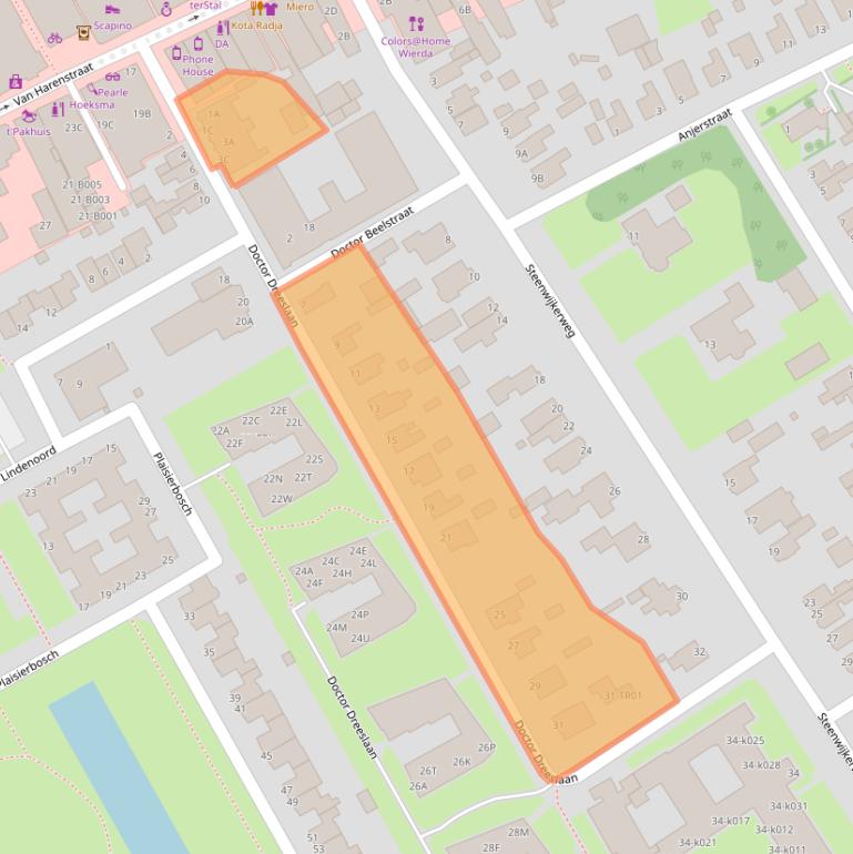 Kaart van postcodegebied 8471LD.