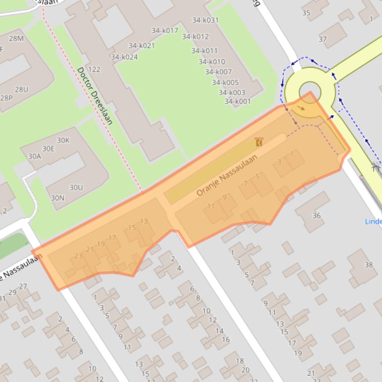 Kaart van postcodegebied 8471LK.