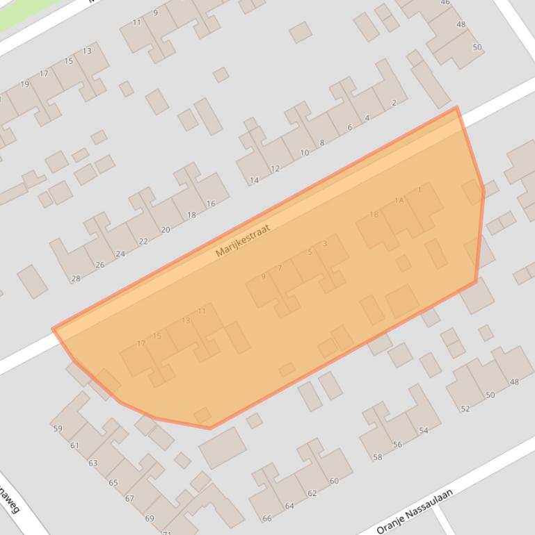 Kaart van postcodegebied 8471RA.