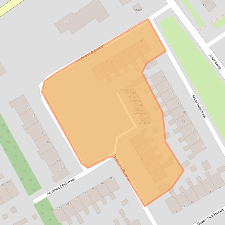 Kaart van postcodegebied 8471SJ.