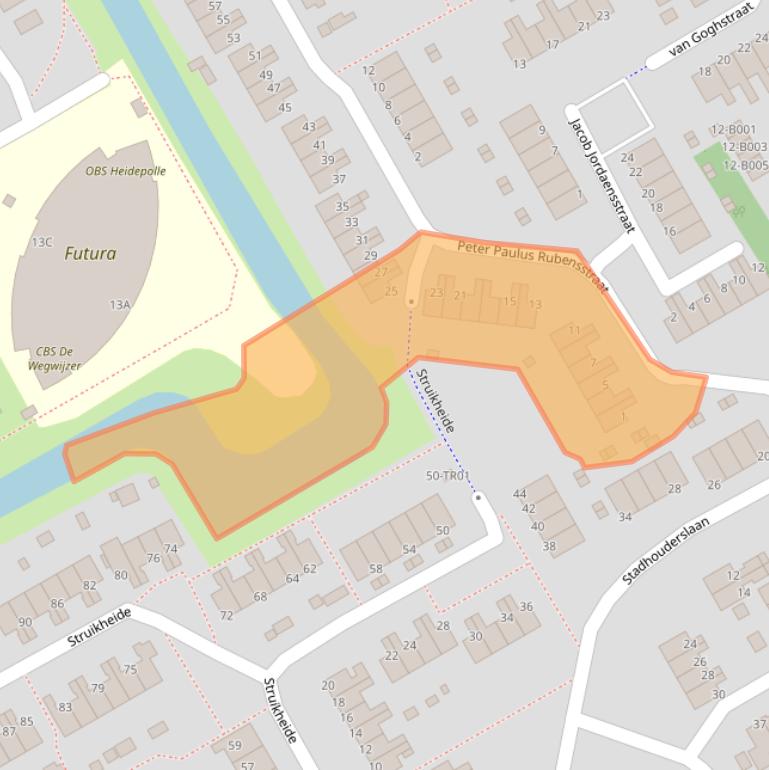 Kaart van postcodegebied 8471TC.