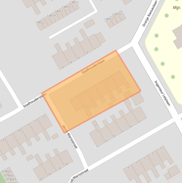 Kaart van postcodegebied 8471TL.