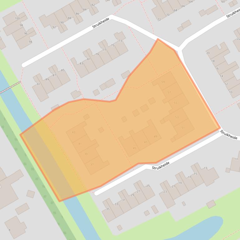 Kaart van postcodegebied 8471TR.