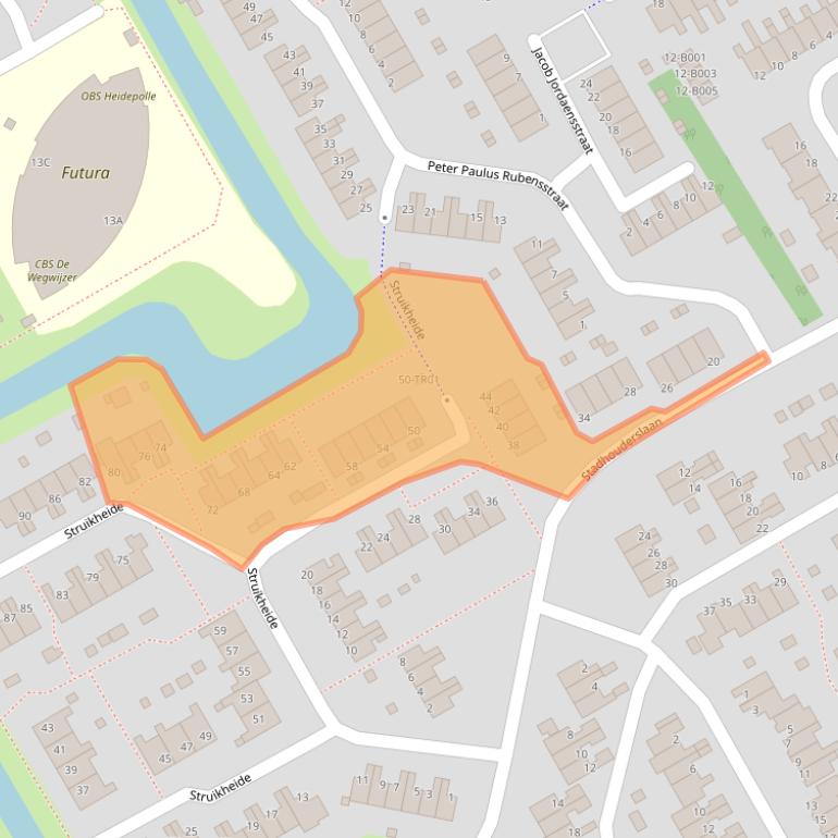 Kaart van postcodegebied 8471TV.