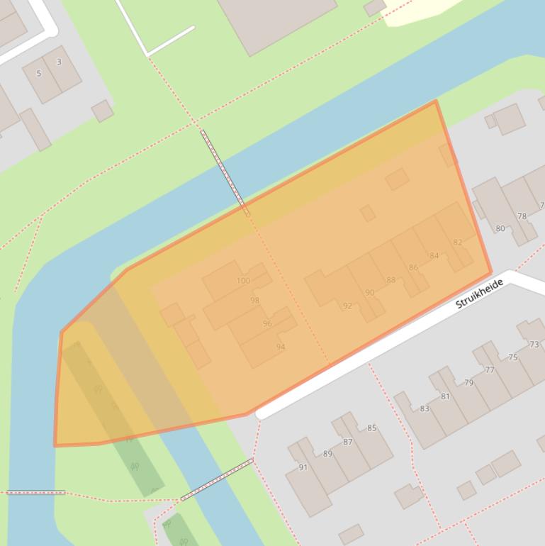 Kaart van postcodegebied 8471TW.