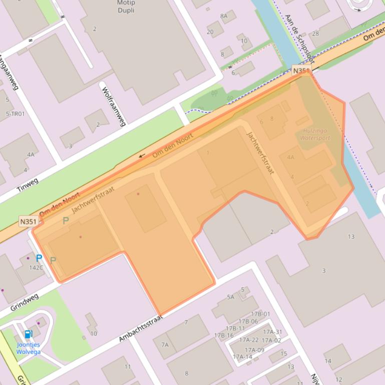 Kaart van postcodegebied 8471XW.