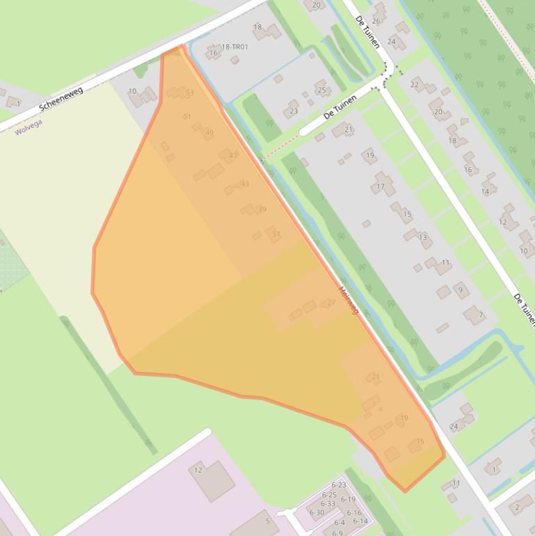 Kaart van postcodegebied 8471ZE.