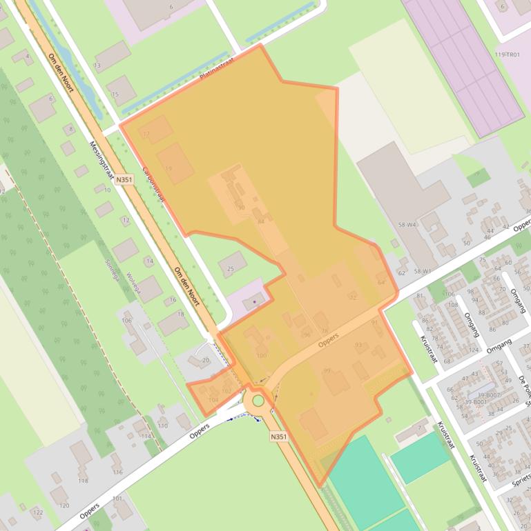 Kaart van postcodegebied 8471ZN.