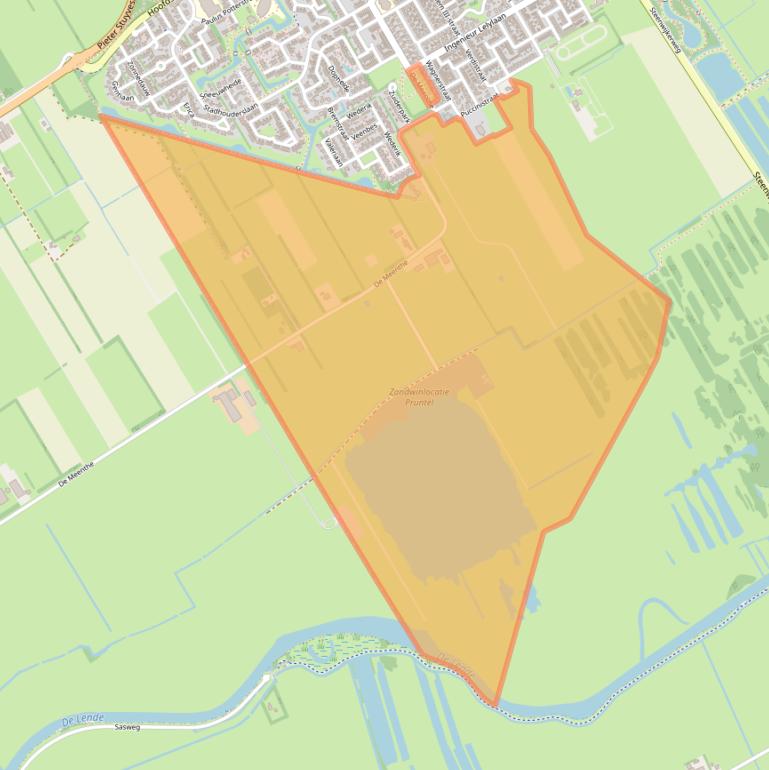 Kaart van postcodegebied 8471ZP.