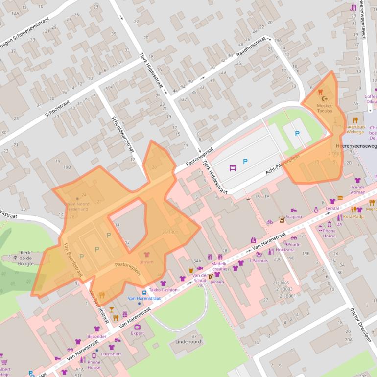 Kaart van postcodegebied 8471ZR.