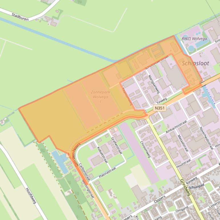 Kaart van postcodegebied 8471ZZ.