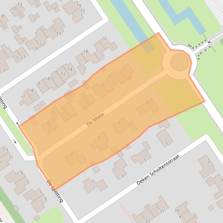 Kaart van postcodegebied 8472AE.