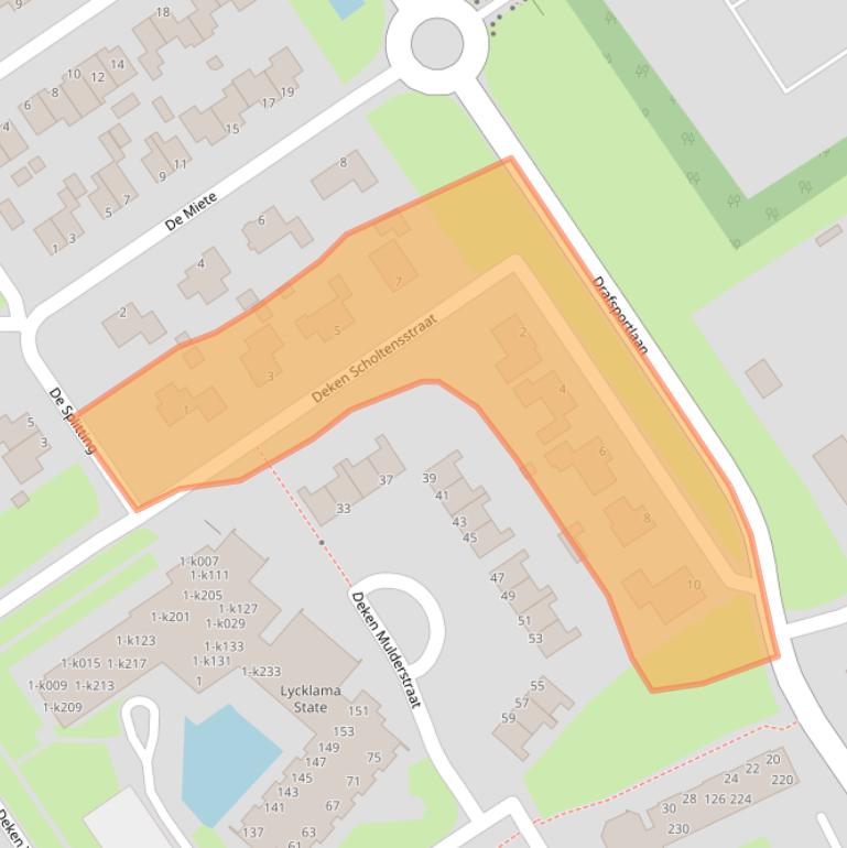 Kaart van postcodegebied 8472AJ.