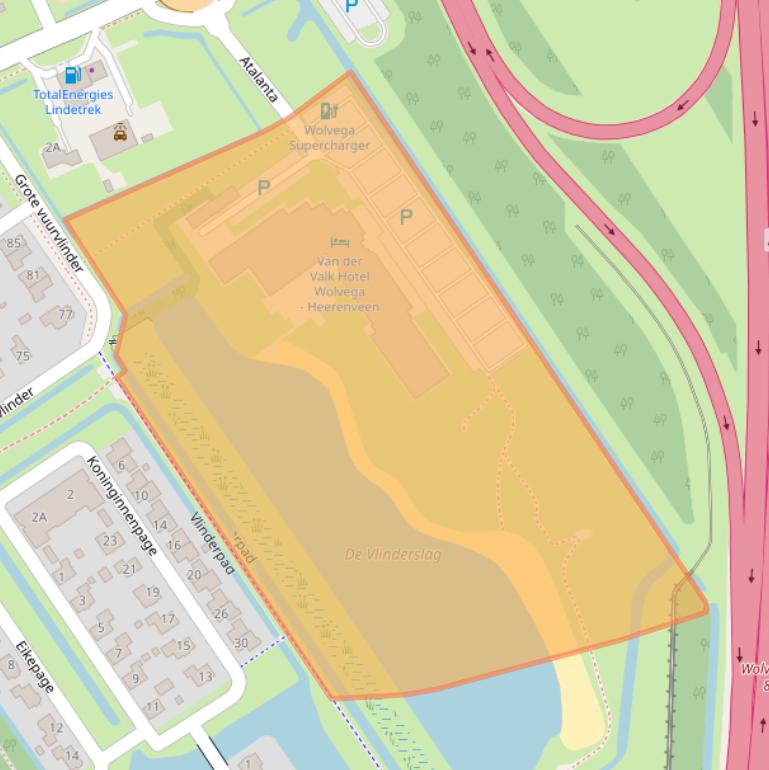 Kaart van postcodegebied 8472CA.