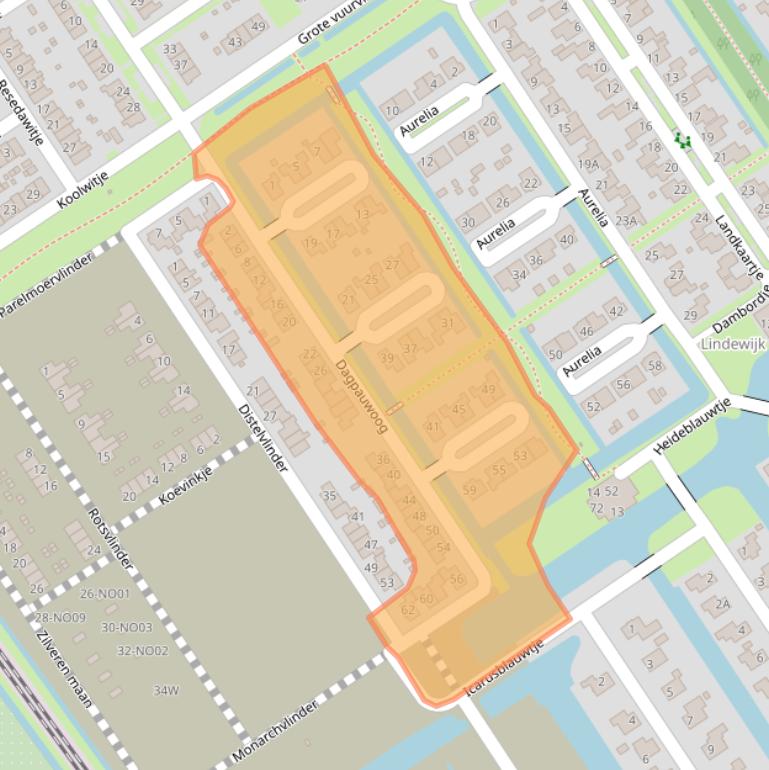 Kaart van postcodegebied 8472CL.
