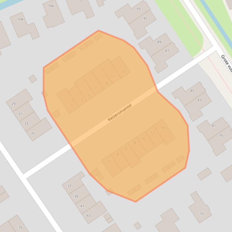 Kaart van postcodegebied 8472CP.