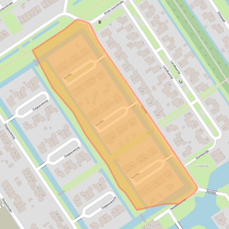 Kaart van postcodegebied 8472CX.