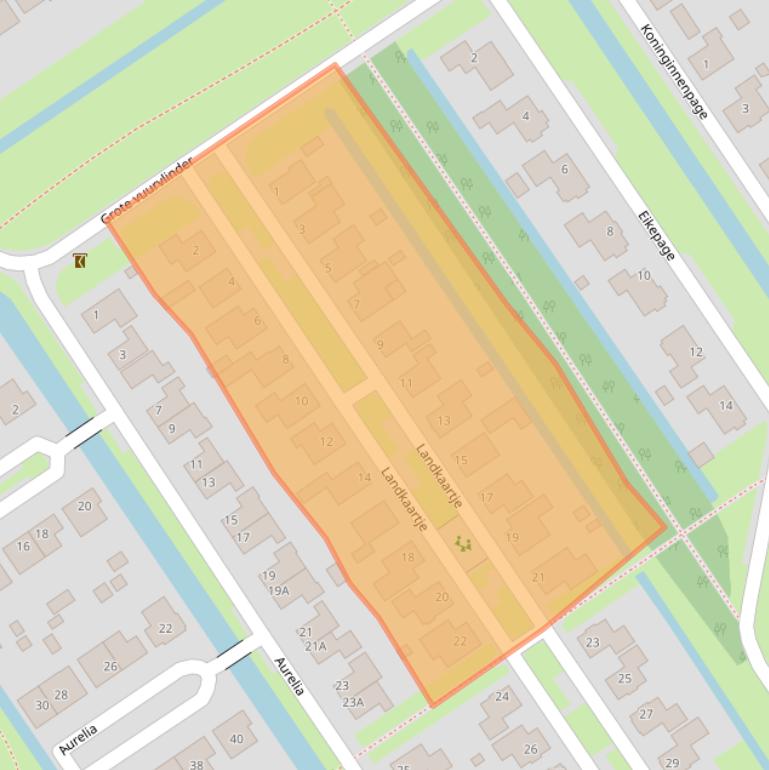 Kaart van postcodegebied 8472DA.