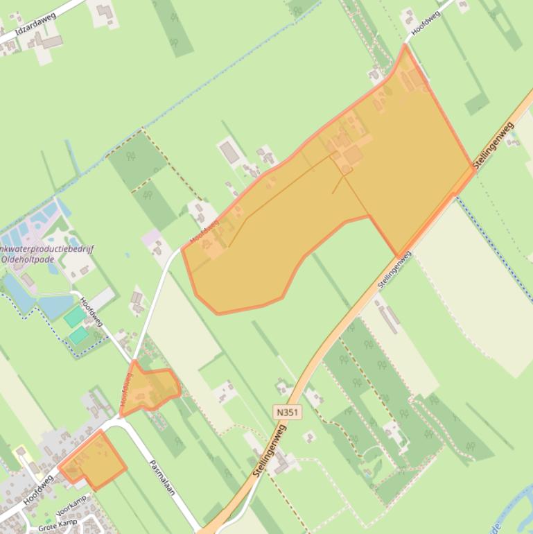 Kaart van postcodegebied 8474CM.