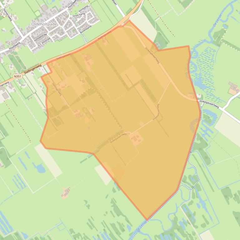 Kaart van postcodegebied 8474EB.