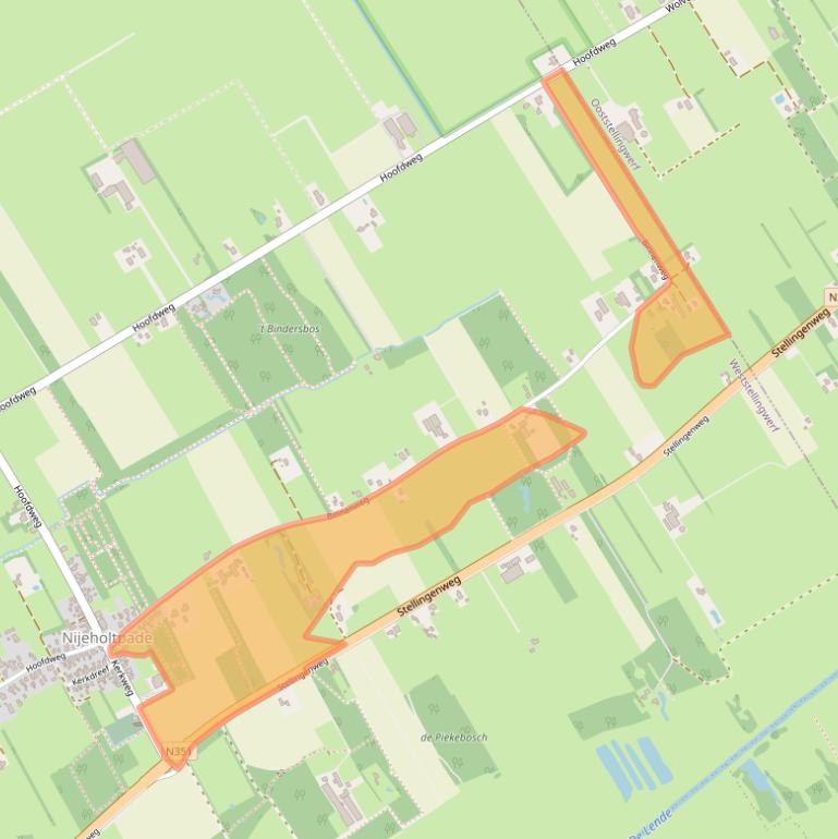 Kaart van postcodegebied 8475EG.