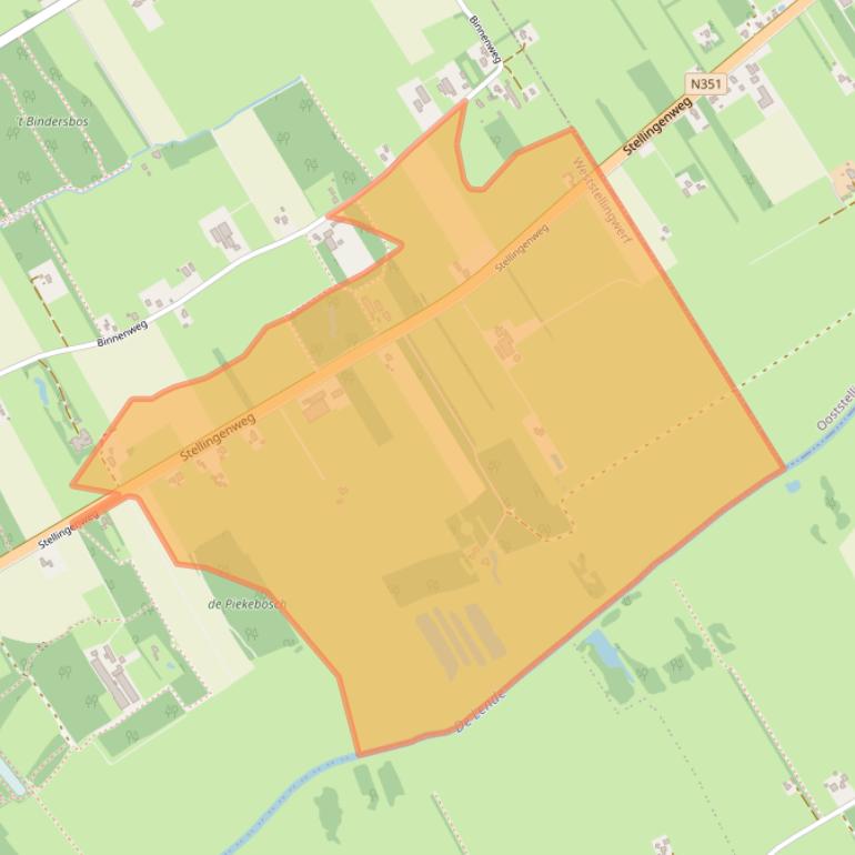 Kaart van postcodegebied 8475EJ.