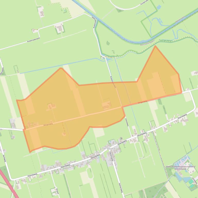 Kaart van postcodegebied 8476BA.