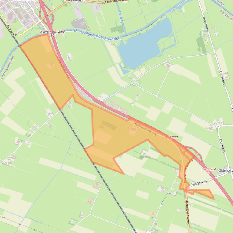 Kaart van postcodegebied 8477AC.