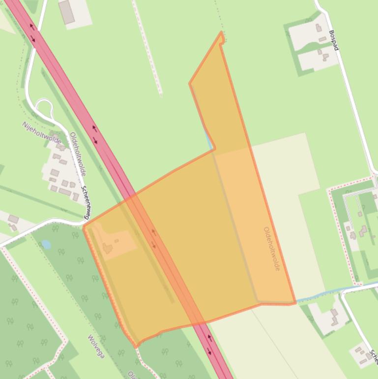 Kaart van postcodegebied 8477BD.