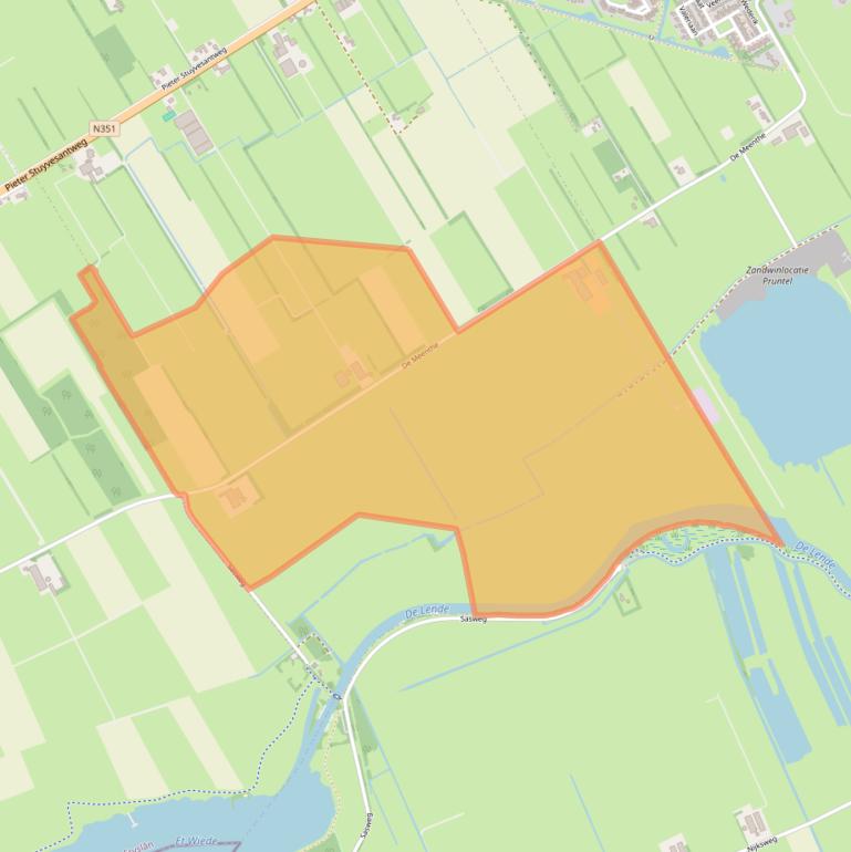 Kaart van postcodegebied 8478KB.