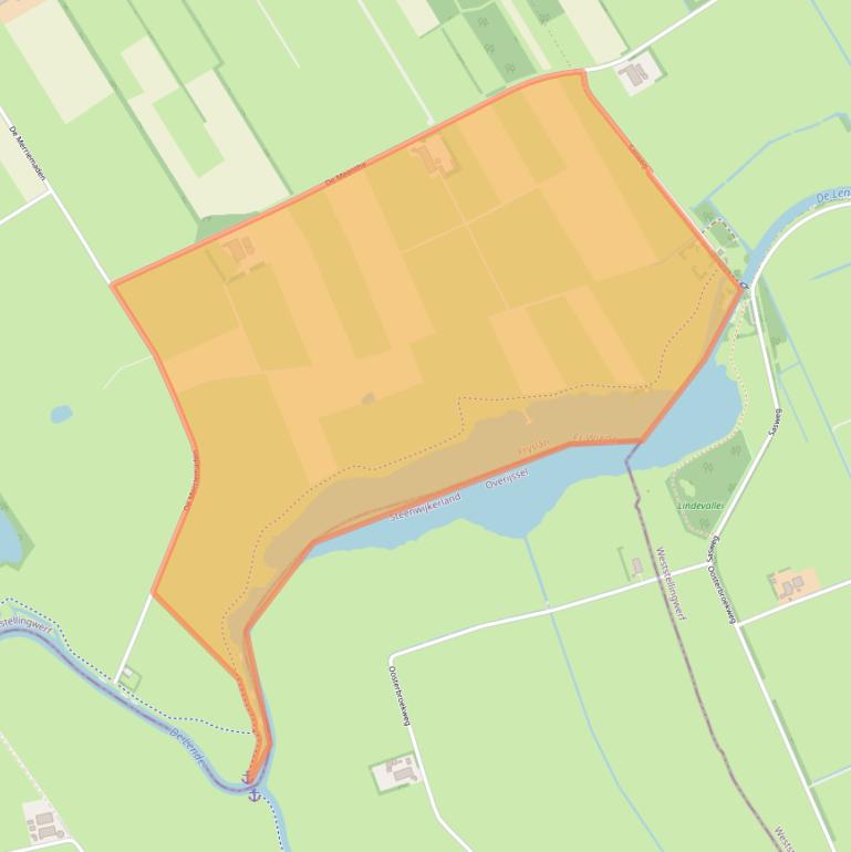 Kaart van postcodegebied 8479KC.