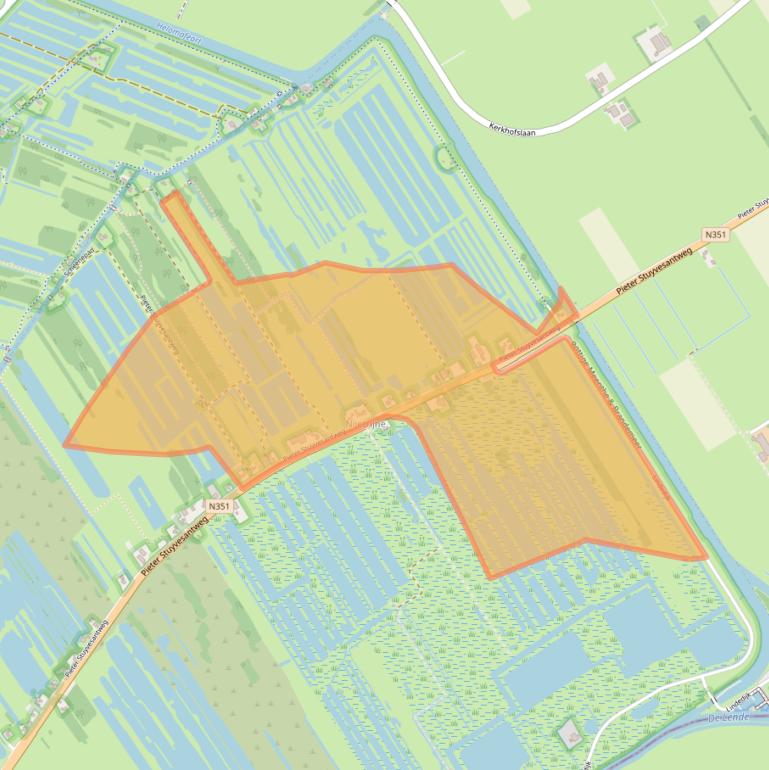 Kaart van postcodegebied 8481JA.