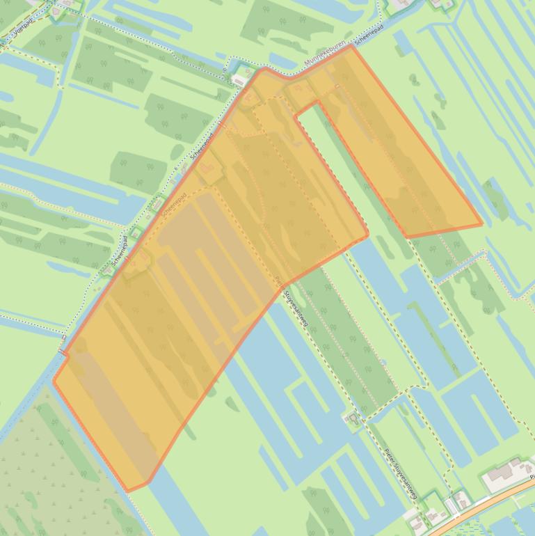 Kaart van postcodegebied 8481JE.