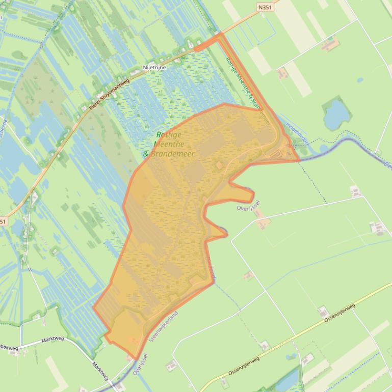 Kaart van postcodegebied 8481KH.